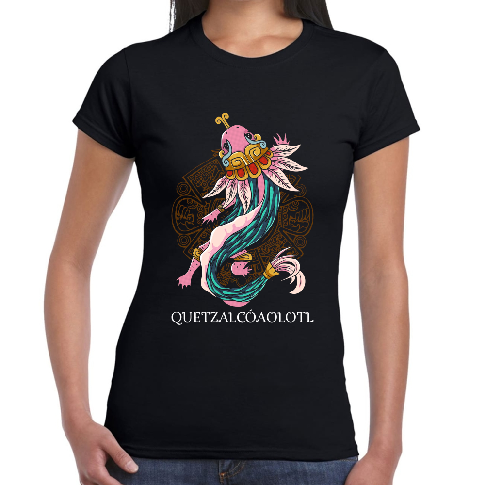 Playera Fiestas Patrias Quetzlcóatl Ajolote México #0002010