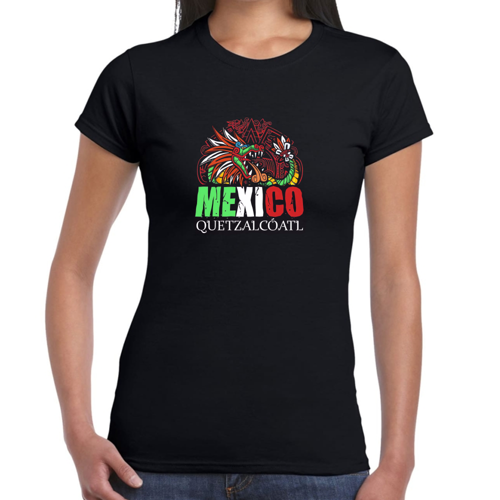 Playera Fiestas Patrias Quetzlcóatl México #0002011