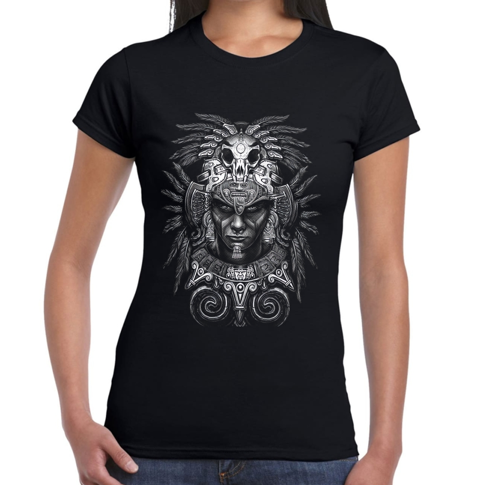 Playera Fiestas Patrias Mitología Azteca Algodón Premium #0002012