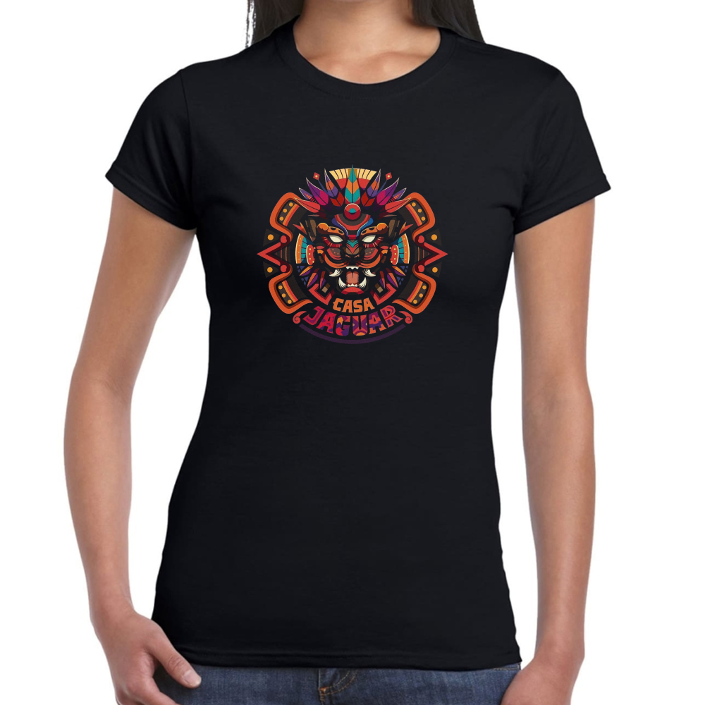 Playera Fiestas Patrias Mitología Azteca Casa Jaguar #0002017