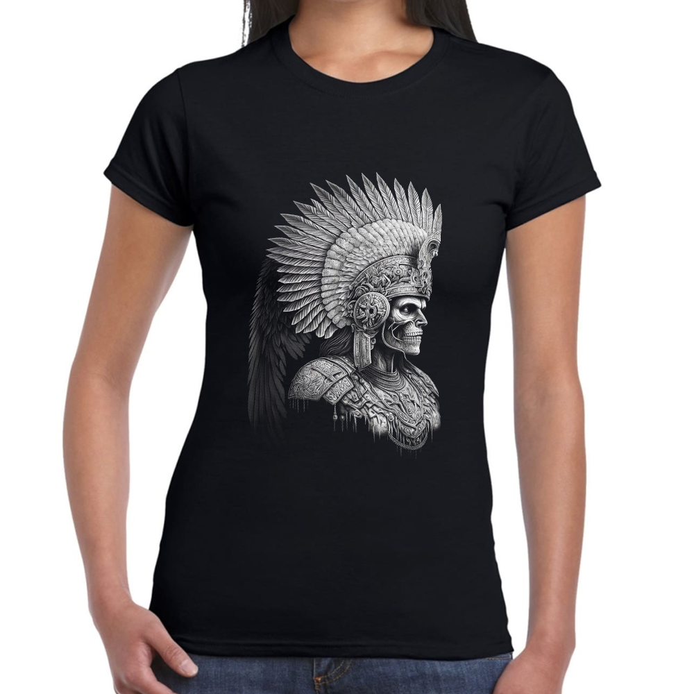 Playera Fiestas Patrias Mitología Azteca de México #0002019