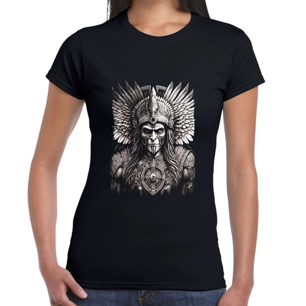 Playera Fiestas Patrias Mitología Azteca México #0002020 Imagen secundaria del producto