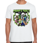 Playera Steve & Alex Group Minecraft Algodón #0002030