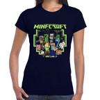 Playera Steve & Alex Group Minecraft Algodón #0002030