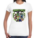 Playera Steve & Alex Group Minecraft Algodón #0002030