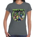 Playera Steve & Alex Group Minecraft Algodón #0002030