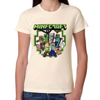 Playera Steve & Alex Group Minecraft Algodón #0002030