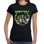Playera Steve & Alex Group Minecraft Algodón #0002030