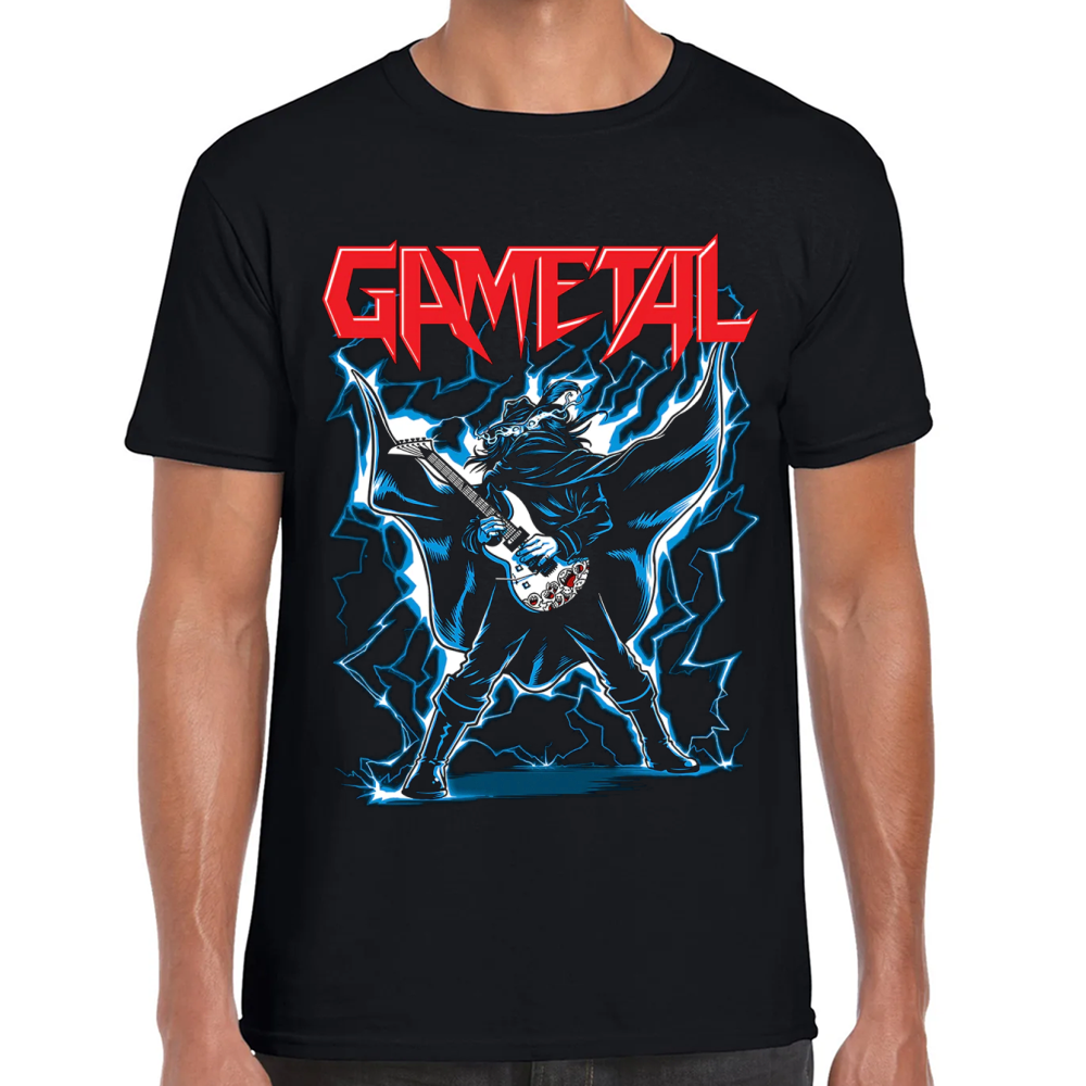 Playera GaMetal Shred the Lightning Algodón Premium #0002034