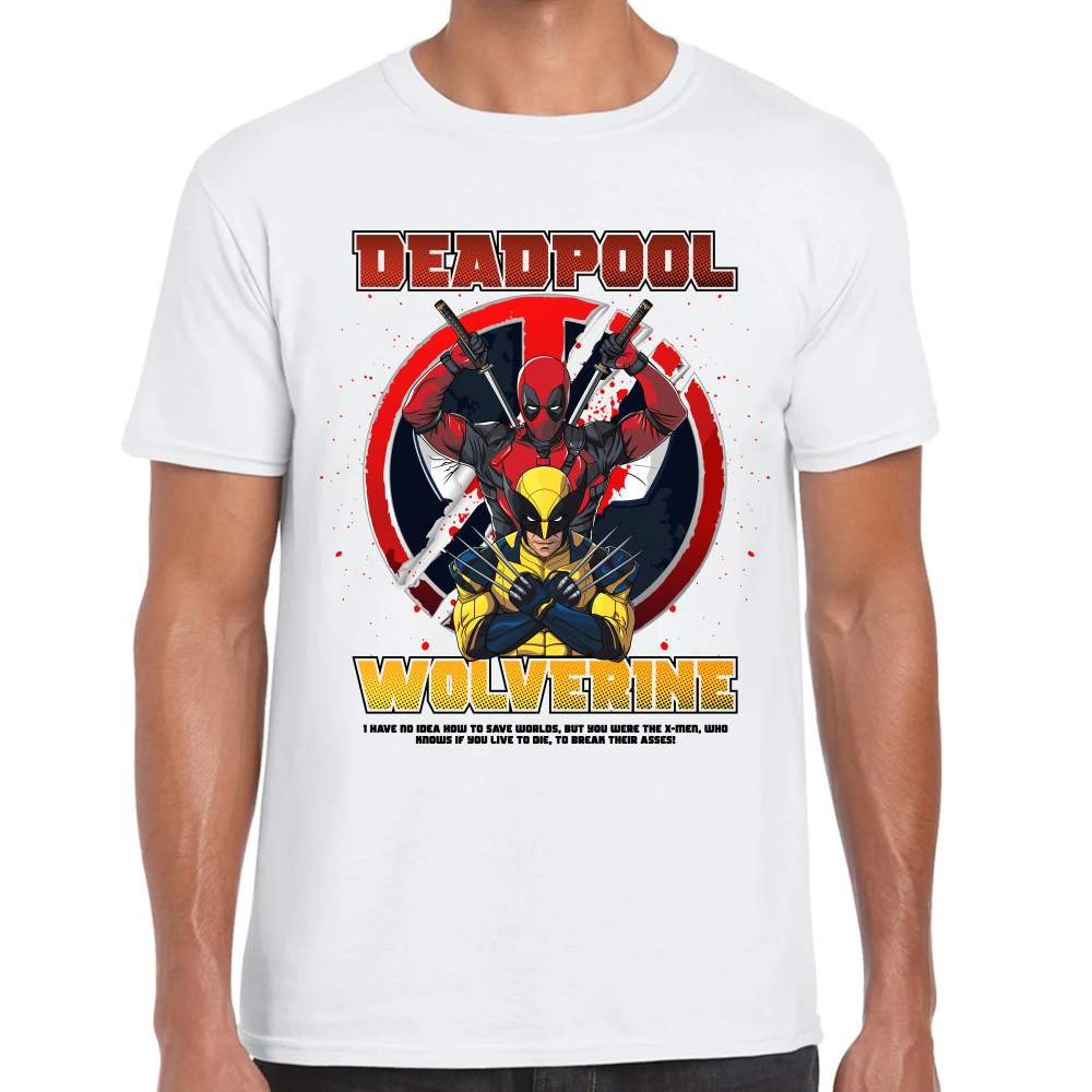 Playera Deadpool & Wolverine de Deadpool III Marvel #0002041