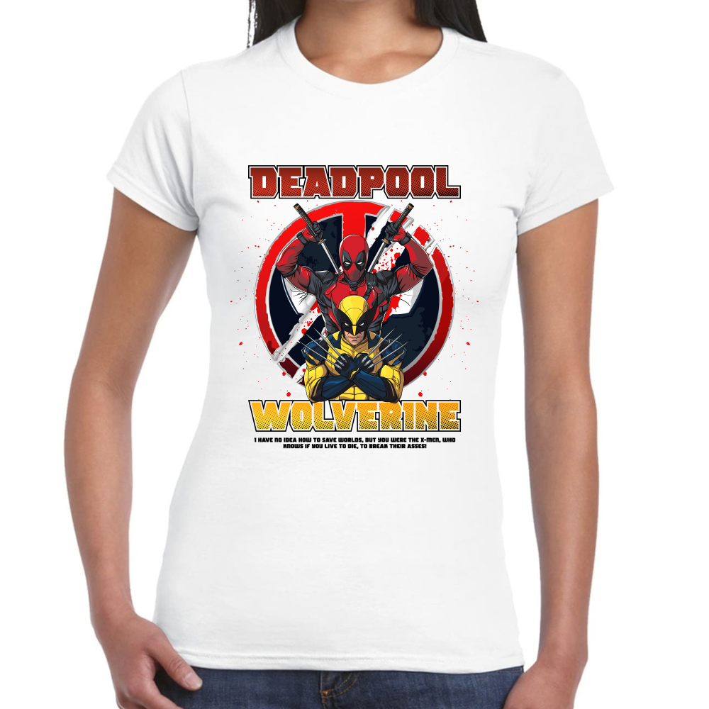 Playera Deadpool & Wolverine de Deadpool III Marvel #0002041