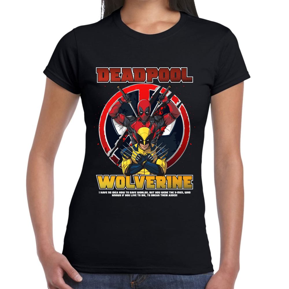 Playera Deadpool & Wolverine de Deadpool III Marvel #0002041
