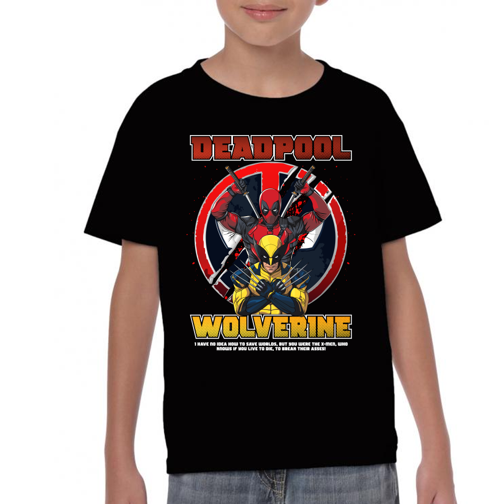 Playera Deadpool & Wolverine de Deadpool III Marvel #0002041