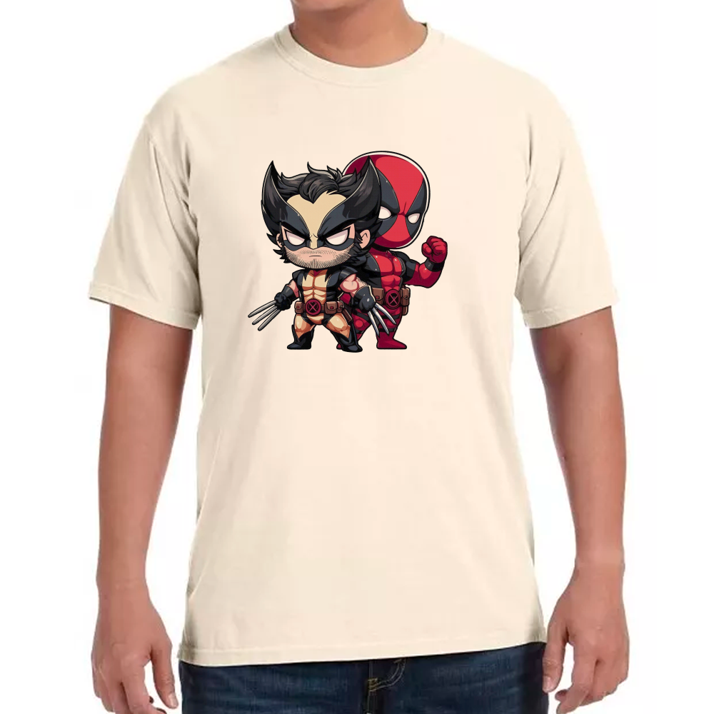 Playera Deadpool & Wolverine Cartoon Mini #0002047