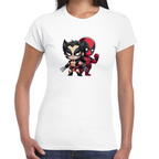 Playera Deadpool & Wolverine Cartoon Mini #0002047