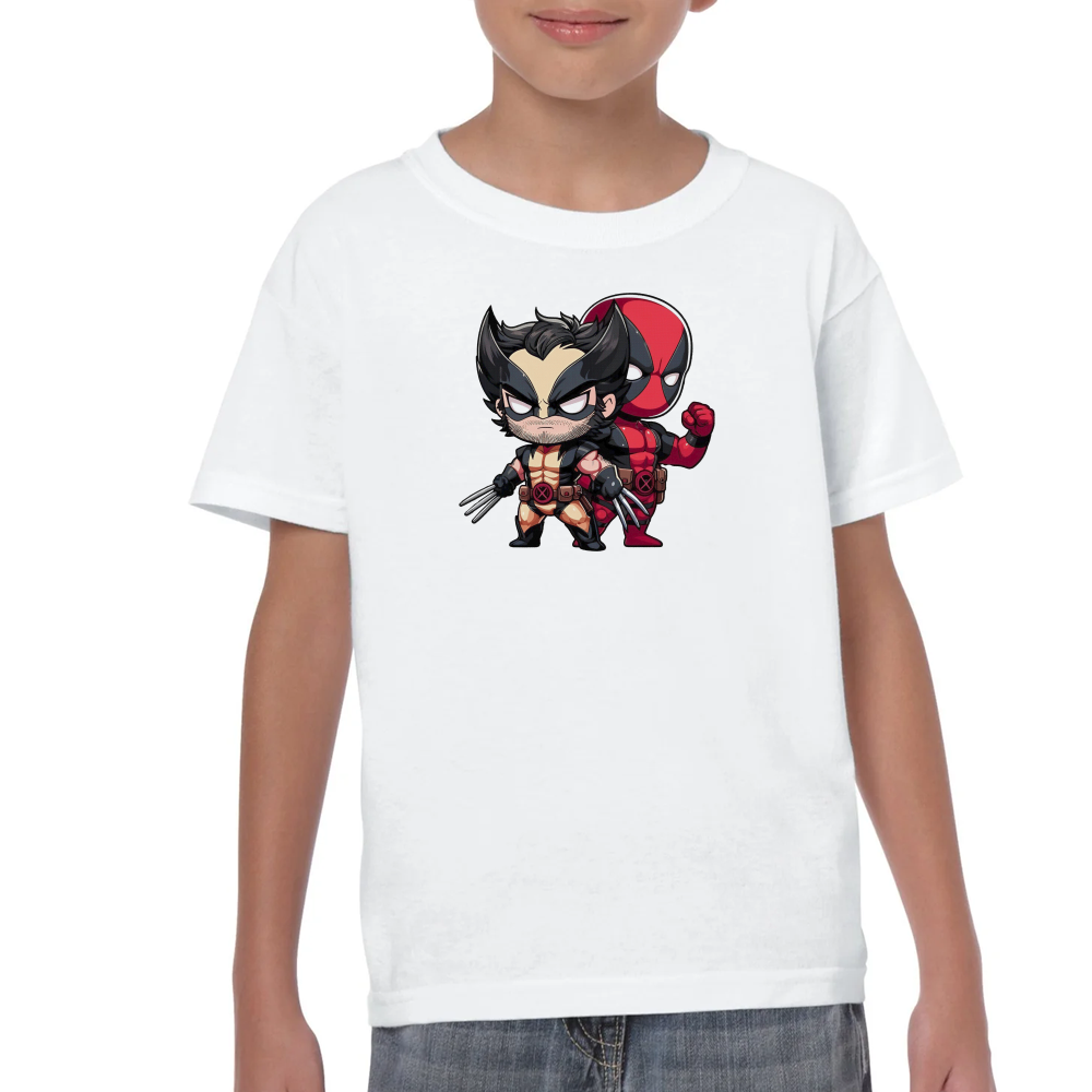Playera Deadpool & Wolverine Cartoon Mini #0002047
