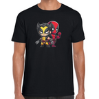Playera Deadpool & Wolverine Cartoon Mini #0002047