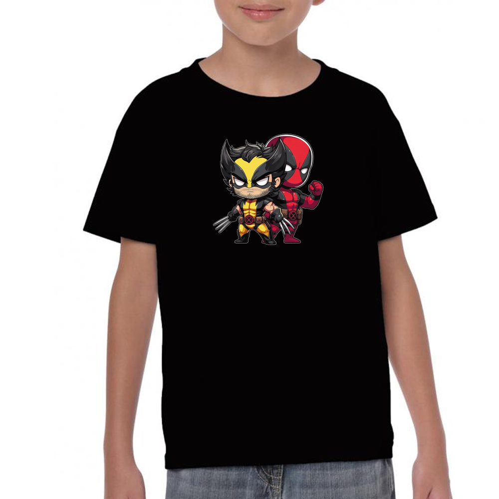 Playera Deadpool & Wolverine Cartoon Mini #0002047