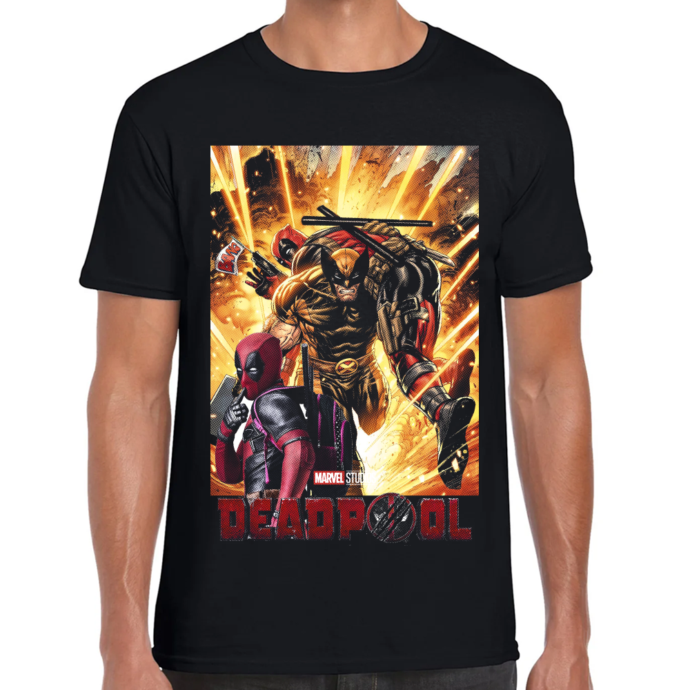Playera Deadpool & Wolverine de Deadpool III Marvel #0002058