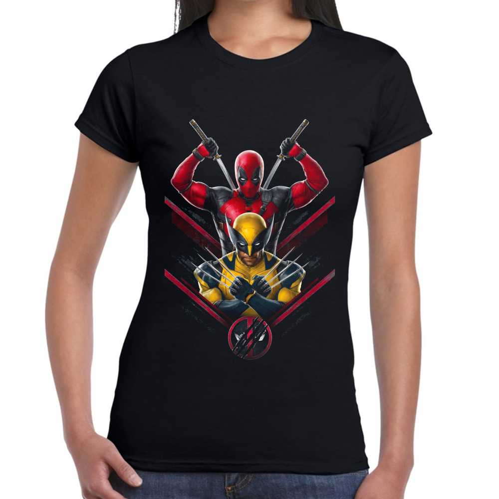 Playera Deadpool & Wolverine de Deadpool III Marvel #0002063