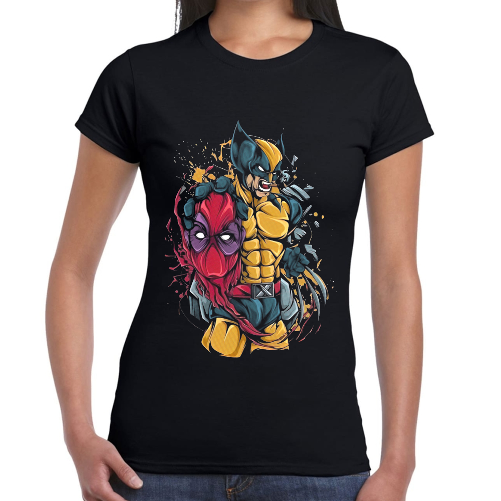 Playera Deadpool & Wolverine de Deadpool III Marvel #0002066