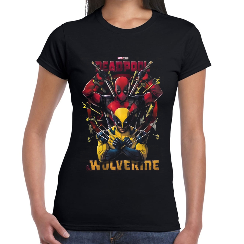 Playera Deadpool & Wolverine de Deadpool III Marvel #0002067