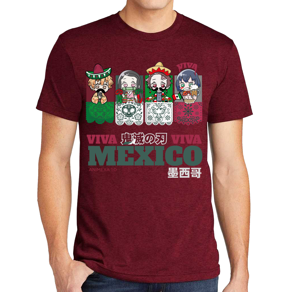 Playera Fiestas Patrias Demon Slayer Viva México #0002073