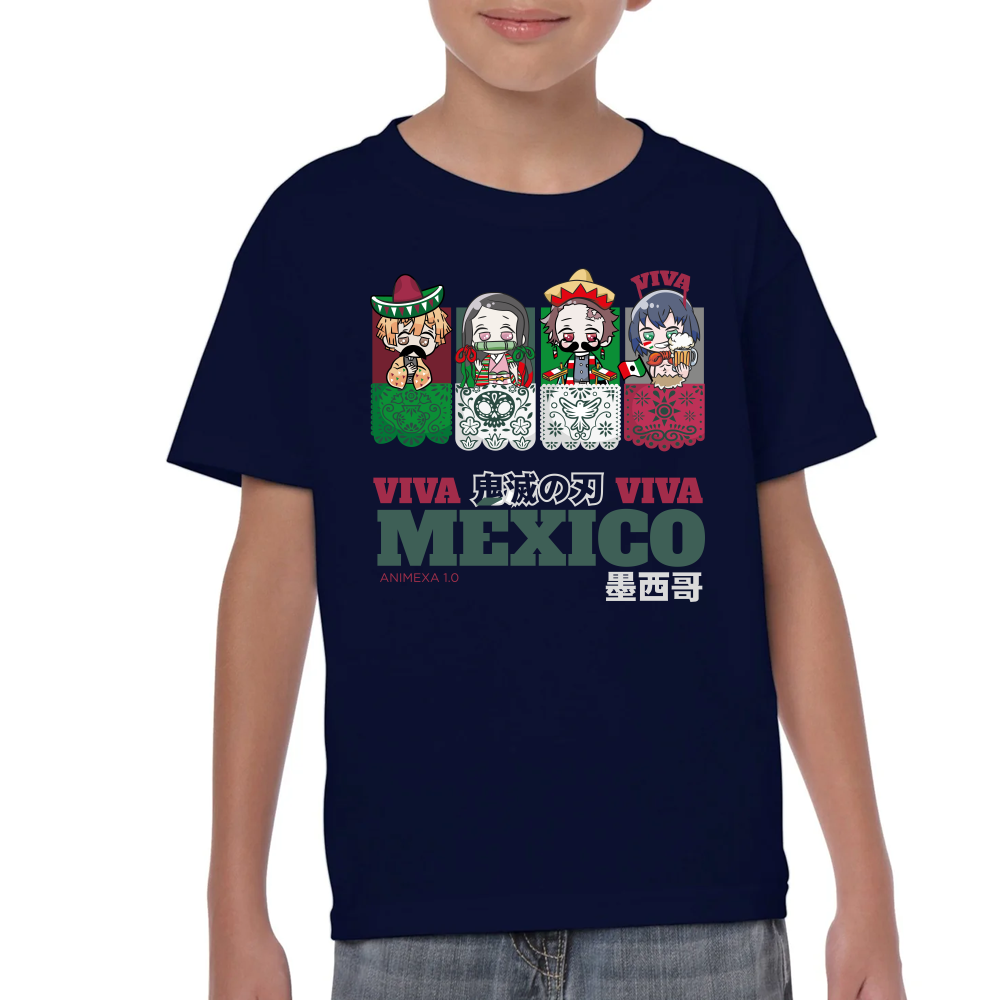Playera Fiestas Patrias Demon Slayer Viva México #0002073 Imagen secundaria del producto