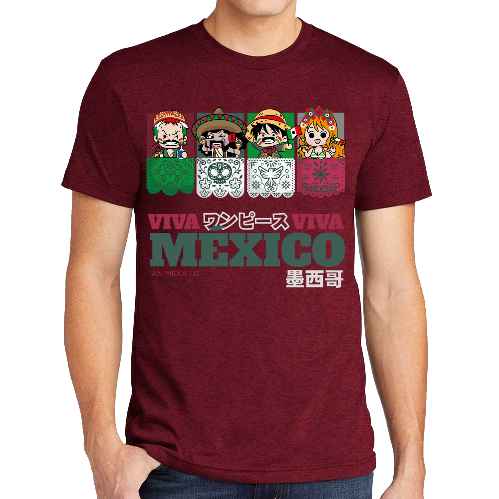 Playera Fiestas Patrias One Piece Viva México #0002074
