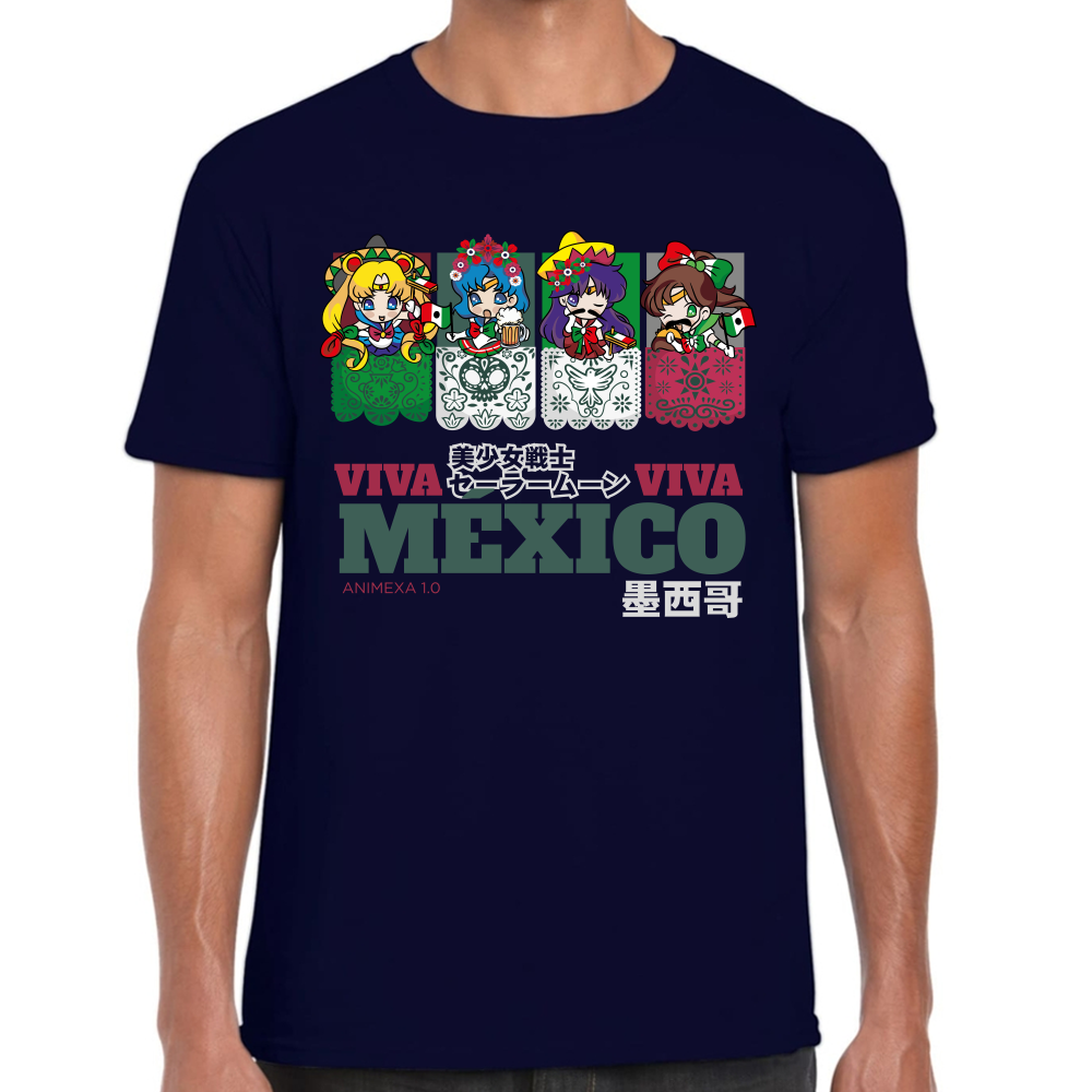 Playera Fiestas Patrias Sailor Moon Viva México #0002075