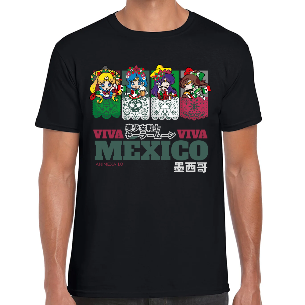 Playera Fiestas Patrias Sailor Moon Viva México #0002075