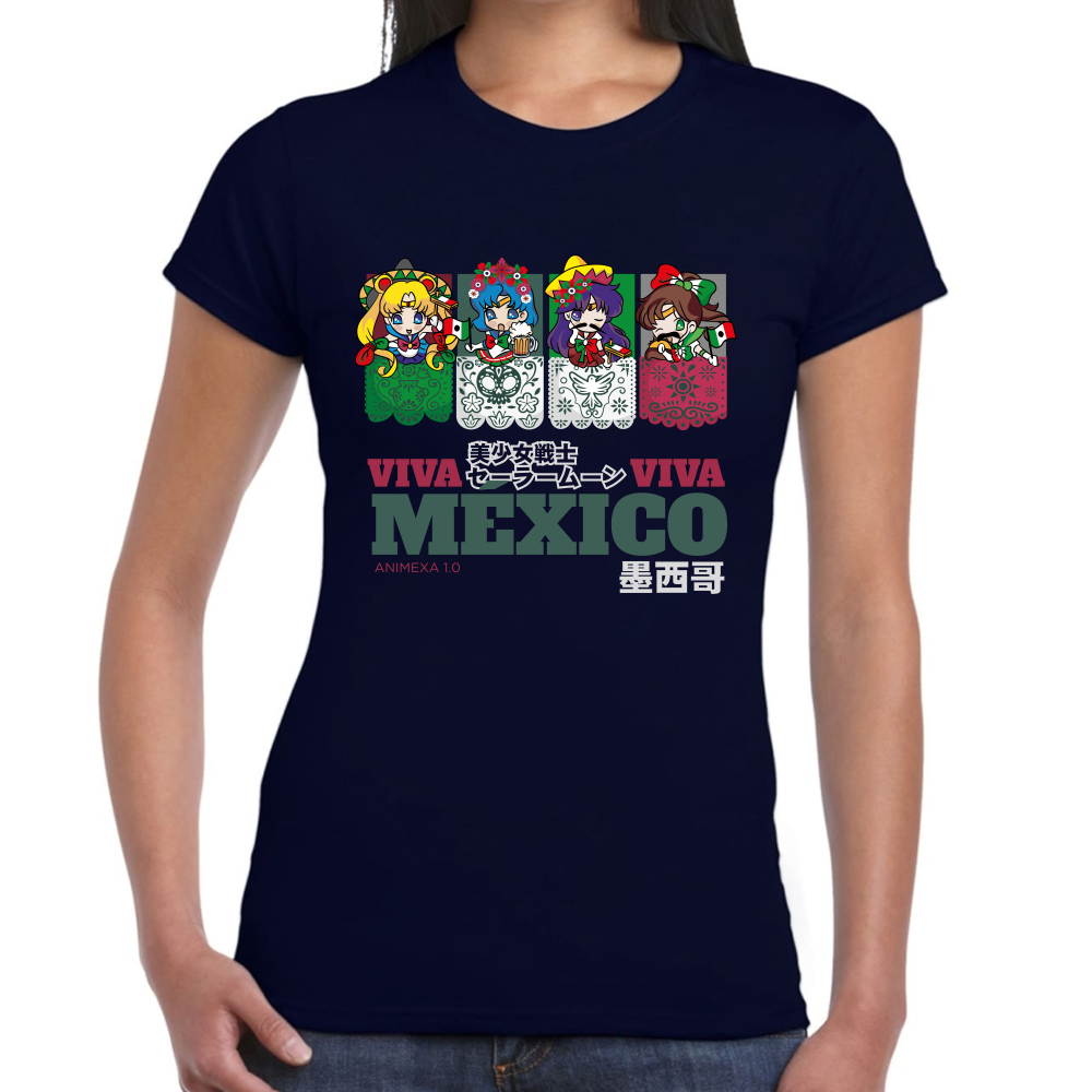 Playera Fiestas Patrias Sailor Moon Viva México #0002075