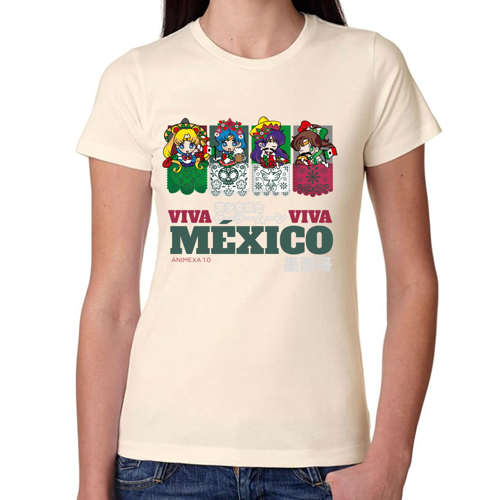 Playera Fiestas Patrias Sailor Moon Viva México #0002075