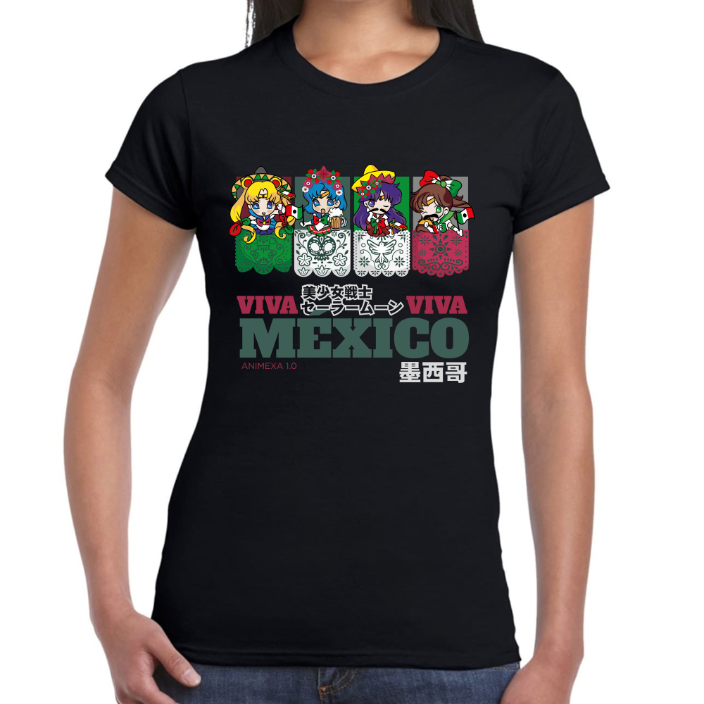 Playera Fiestas Patrias Sailor Moon Viva México #0002075