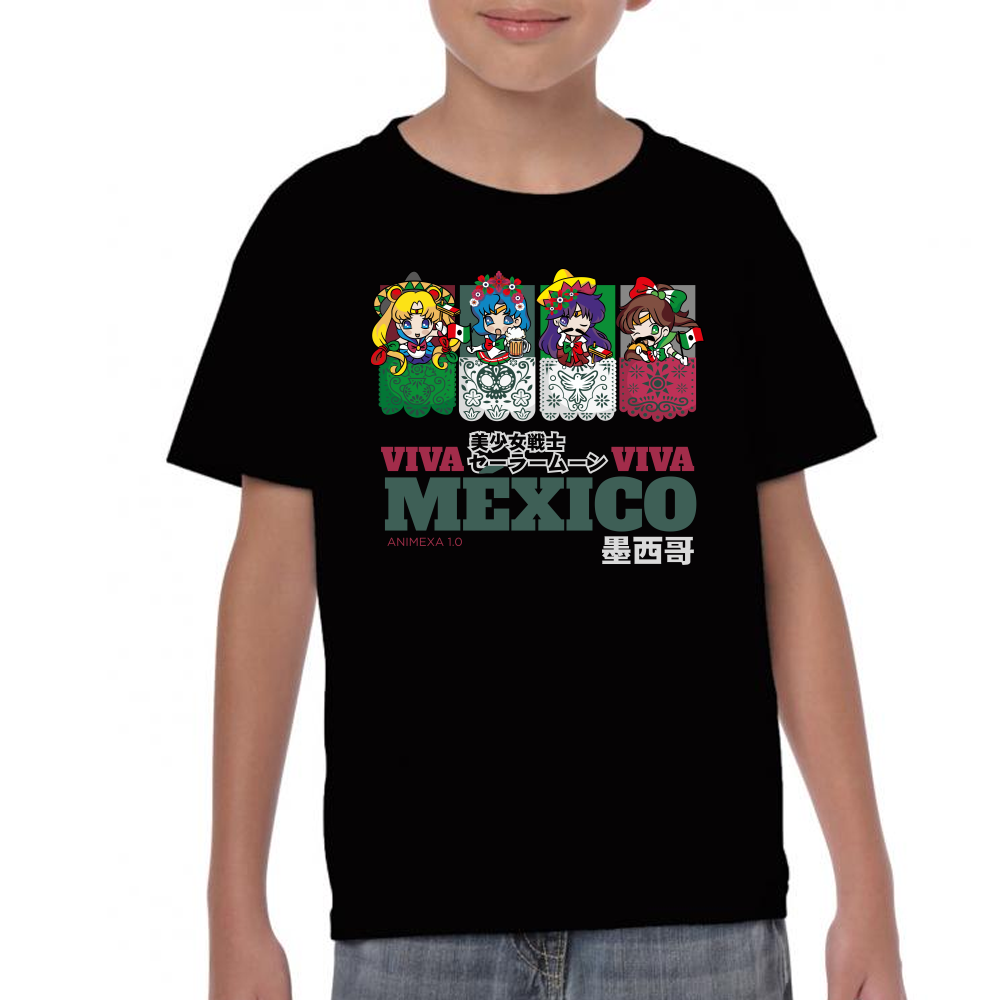 Playera Fiestas Patrias Sailor Moon Viva México #0002075