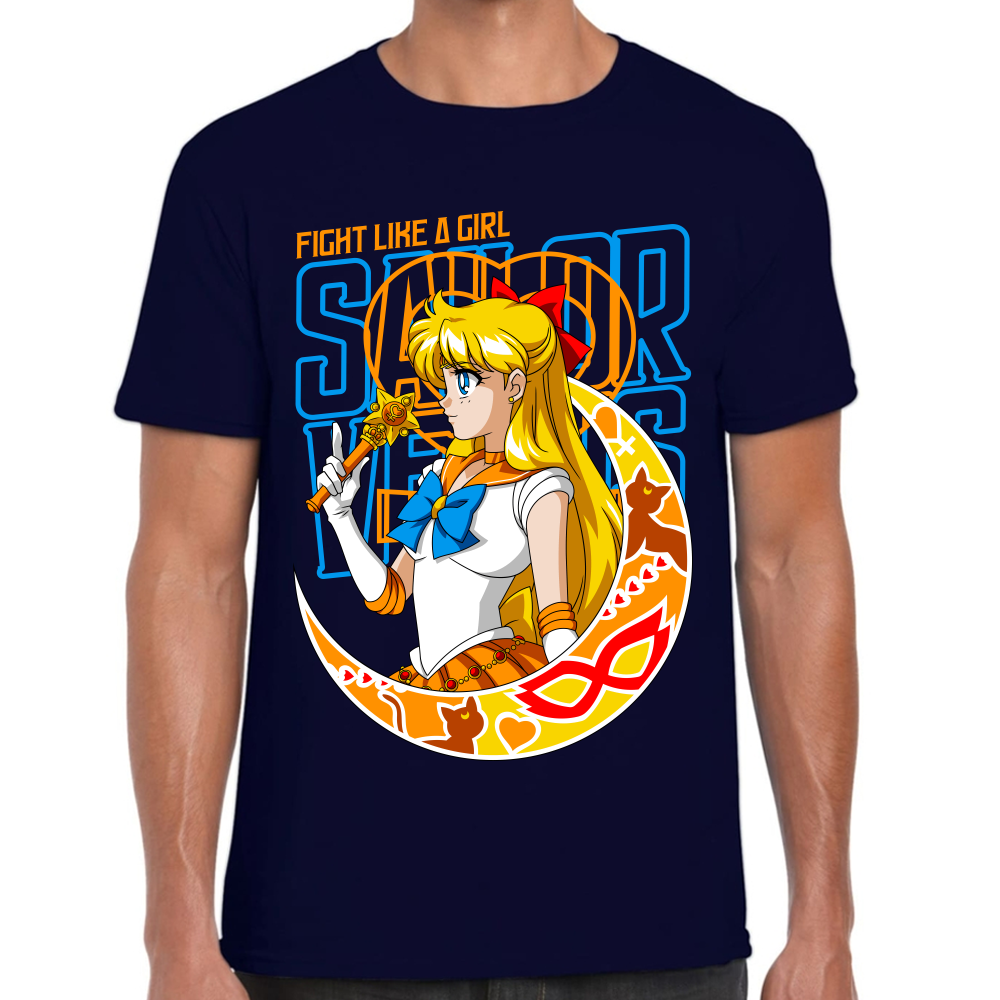 Playera Sailor Venus Fight Girl Sailor Moon #0002077 Imagen principal del producto