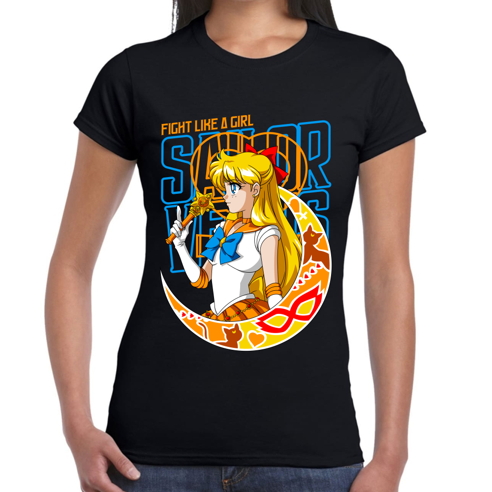 Playera Sailor Venus Fight Girl Sailor Moon #0002077