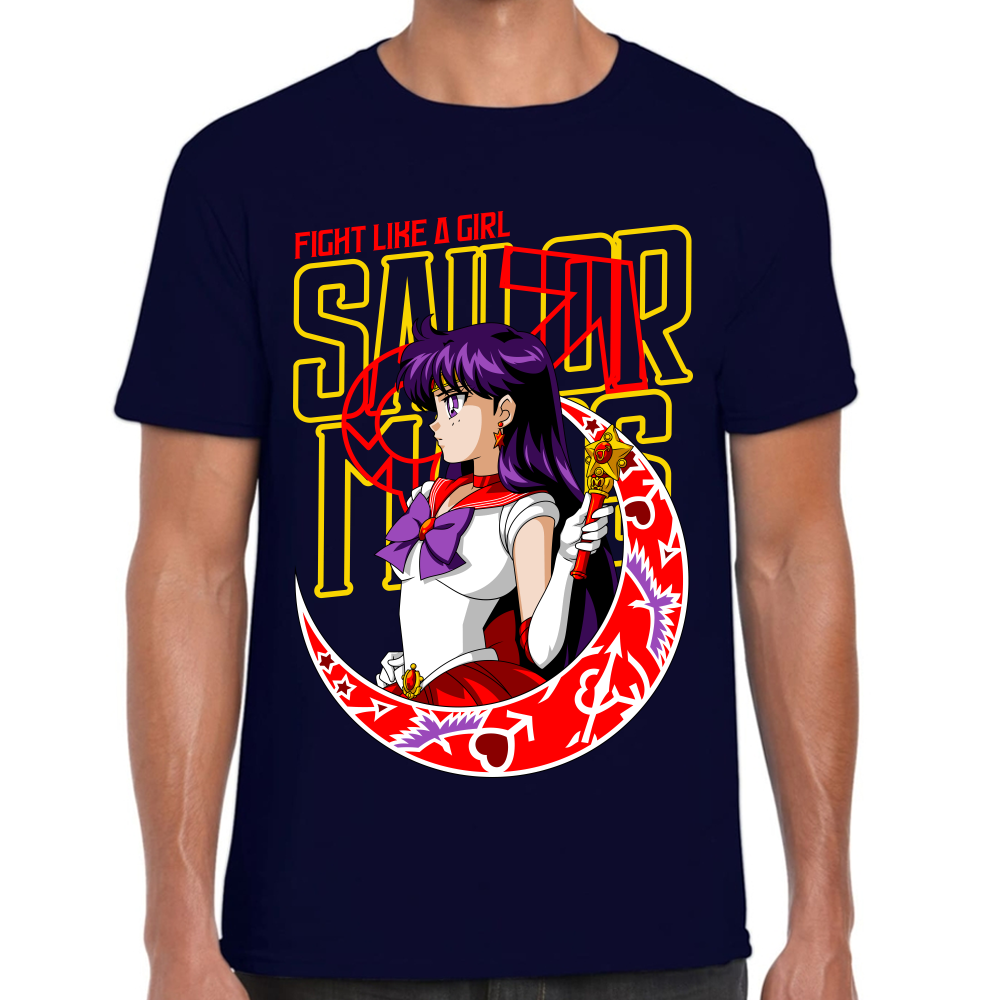 Playera Sailor Mars Fight Girl Sailor Moon #0002079