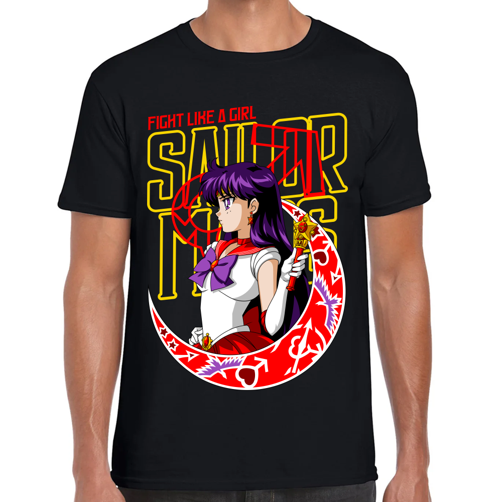 Playera Sailor Mars Fight Girl Sailor Moon #0002079