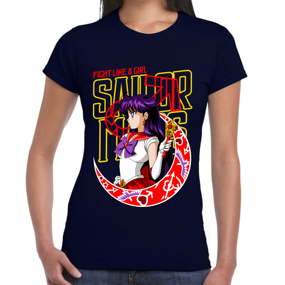 Playera Sailor Mars Fight Girl Sailor Moon #0002079