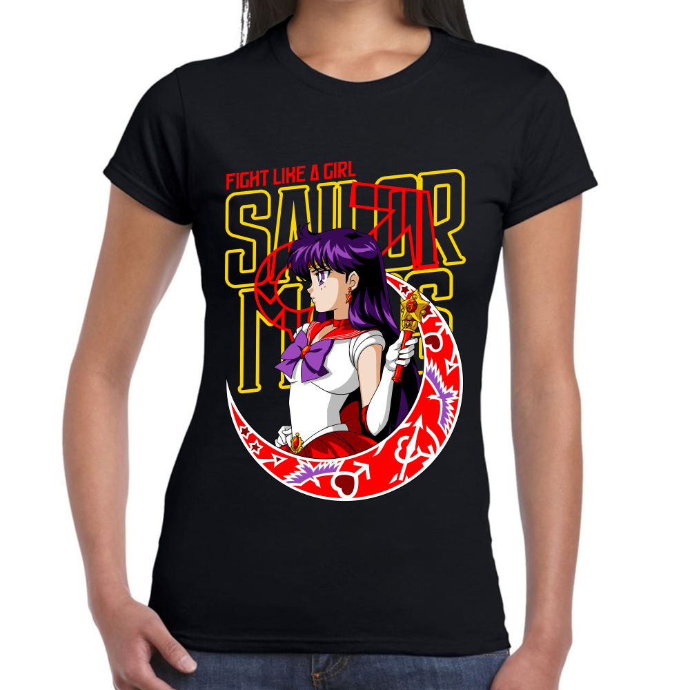 Playera Sailor Mars Fight Girl Sailor Moon #0002079 Imagen secundaria del producto