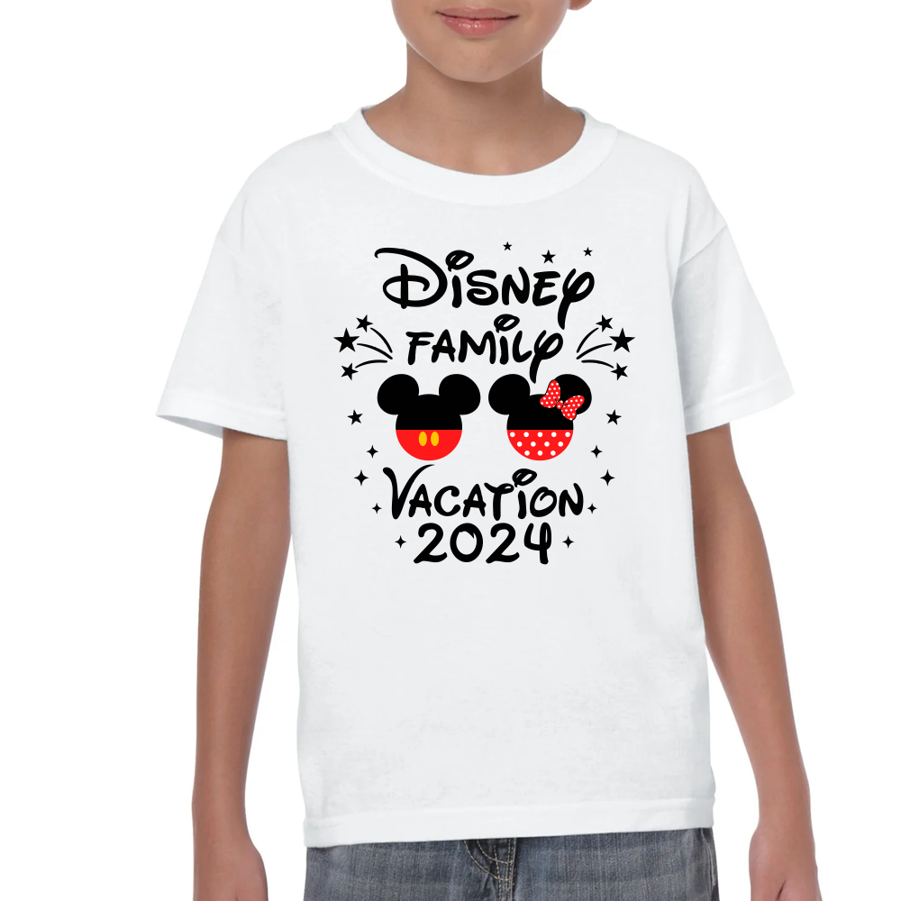 Playera de Niño Vacaciones Disney Family Mickey & Minnie #0002083 Imagen principal del producto