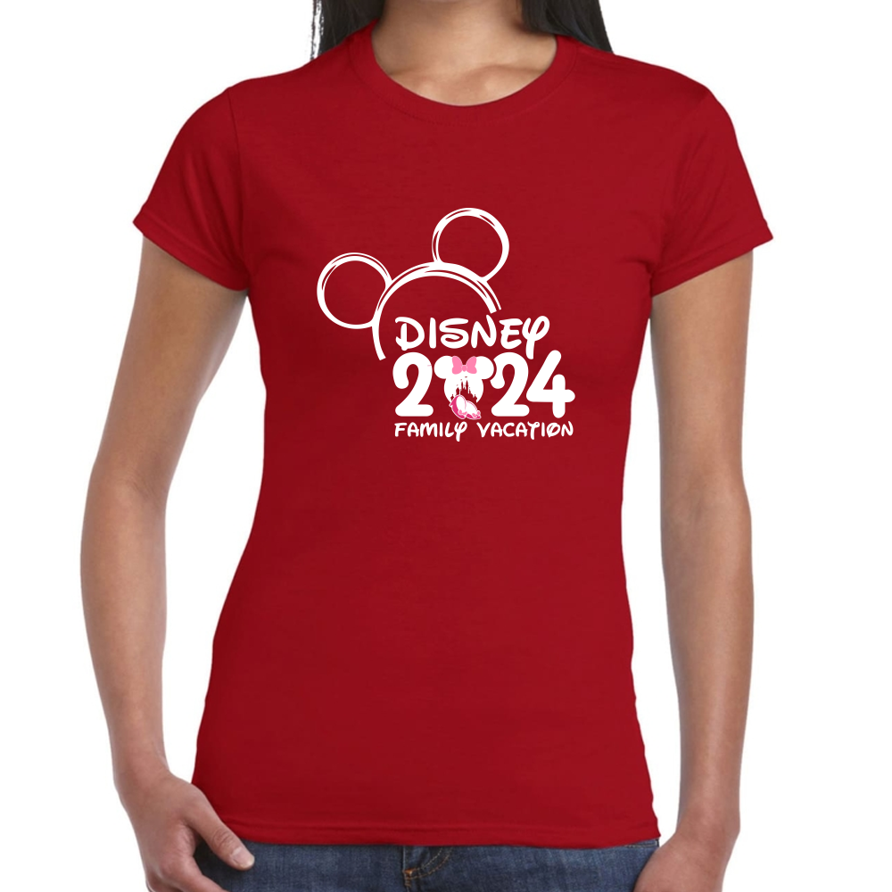 Playera Mujer Vacaciones Disney Family Minnie #0002086