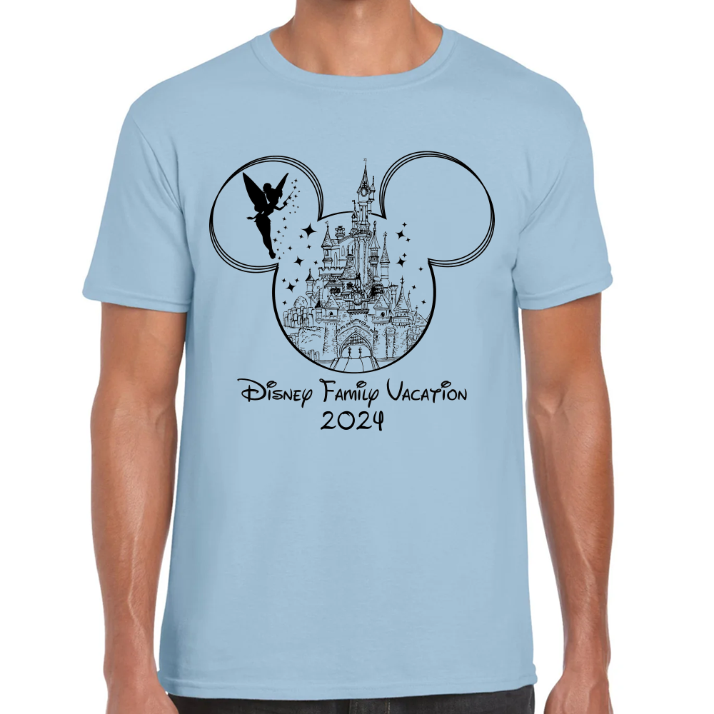 Playera Vacaciones Disney Family Mickey Algodón #0002088