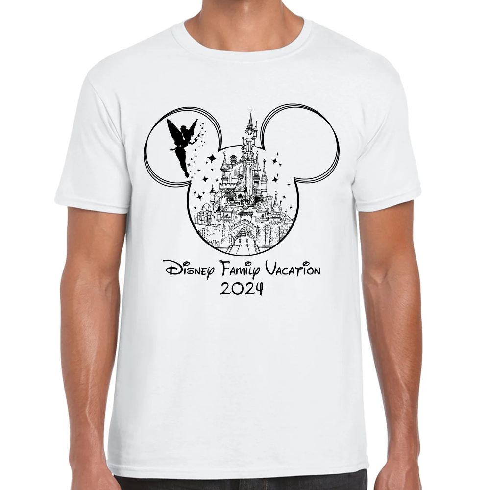 Playera Vacaciones Disney Family Mickey Algodón #0002088