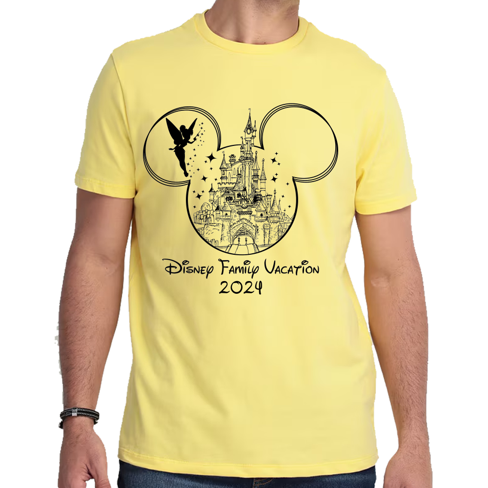 Playera Vacaciones Disney Family Mickey Algodón #0002088