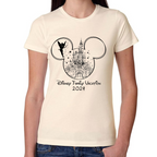 Playera Vacaciones Disney Family Mickey Algodón #0002088