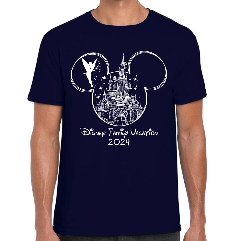 Playera Vacaciones Disney Family Mickey Algodón #0002088