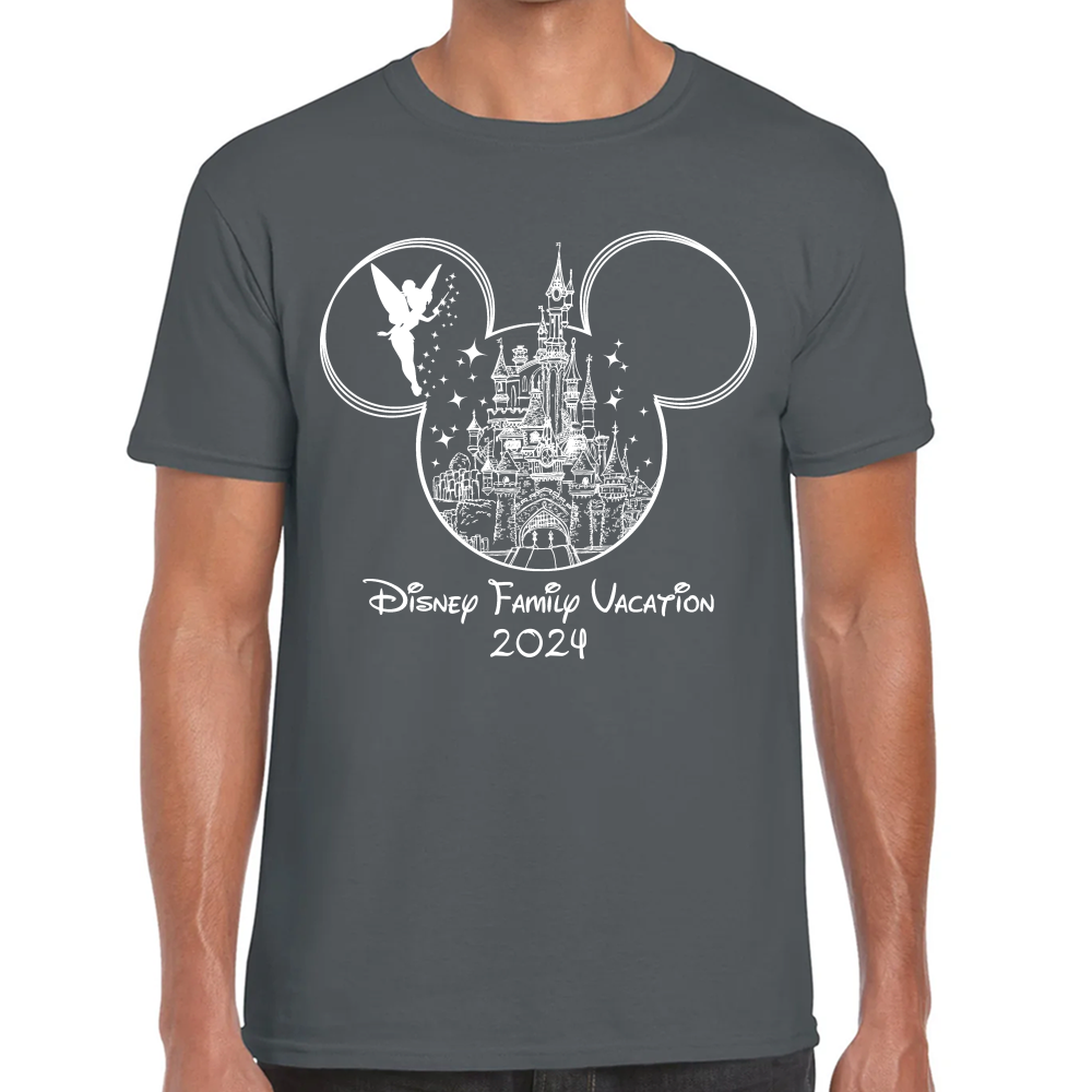 Playera Vacaciones Disney Family Mickey Algodón #0002088