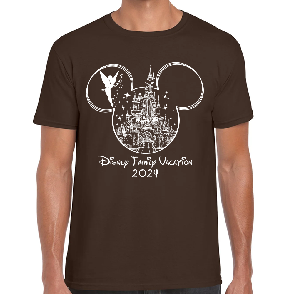 Playera Vacaciones Disney Family Mickey Algodón #0002088